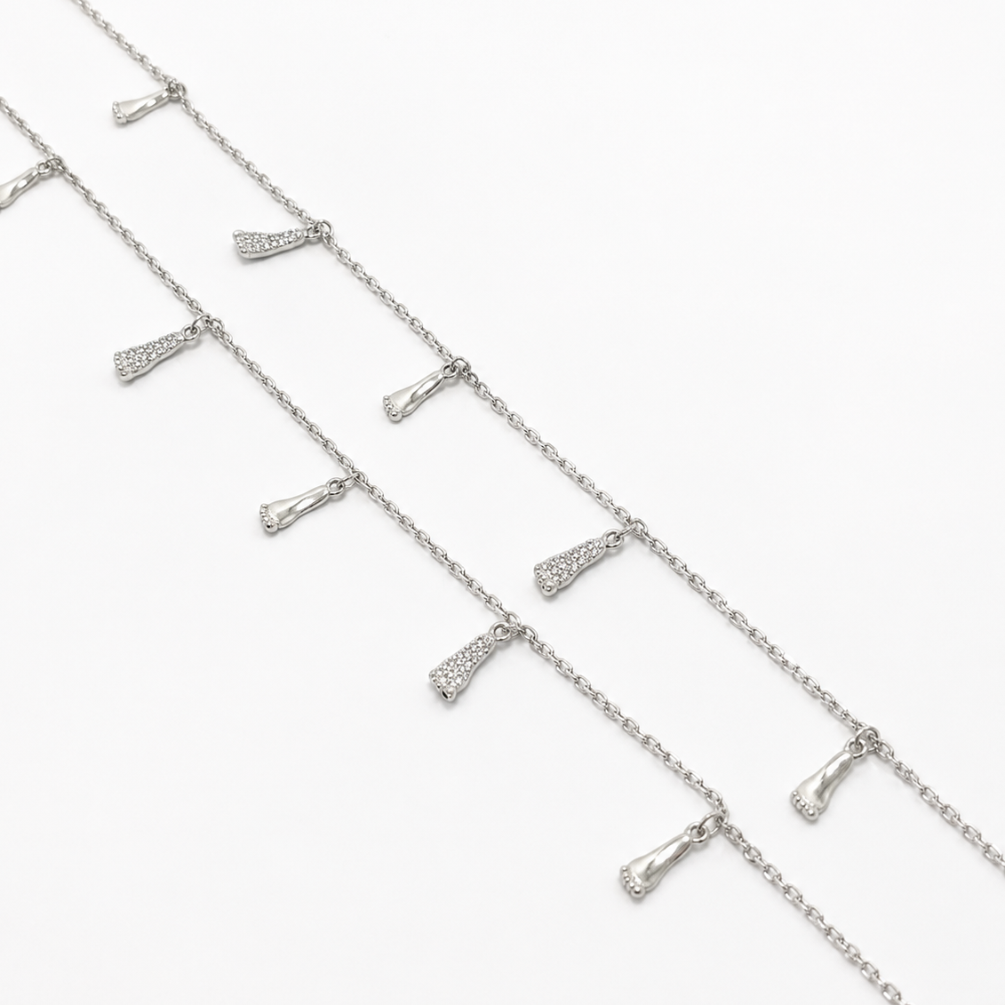 Every Step Charm 925 Silver Anklet