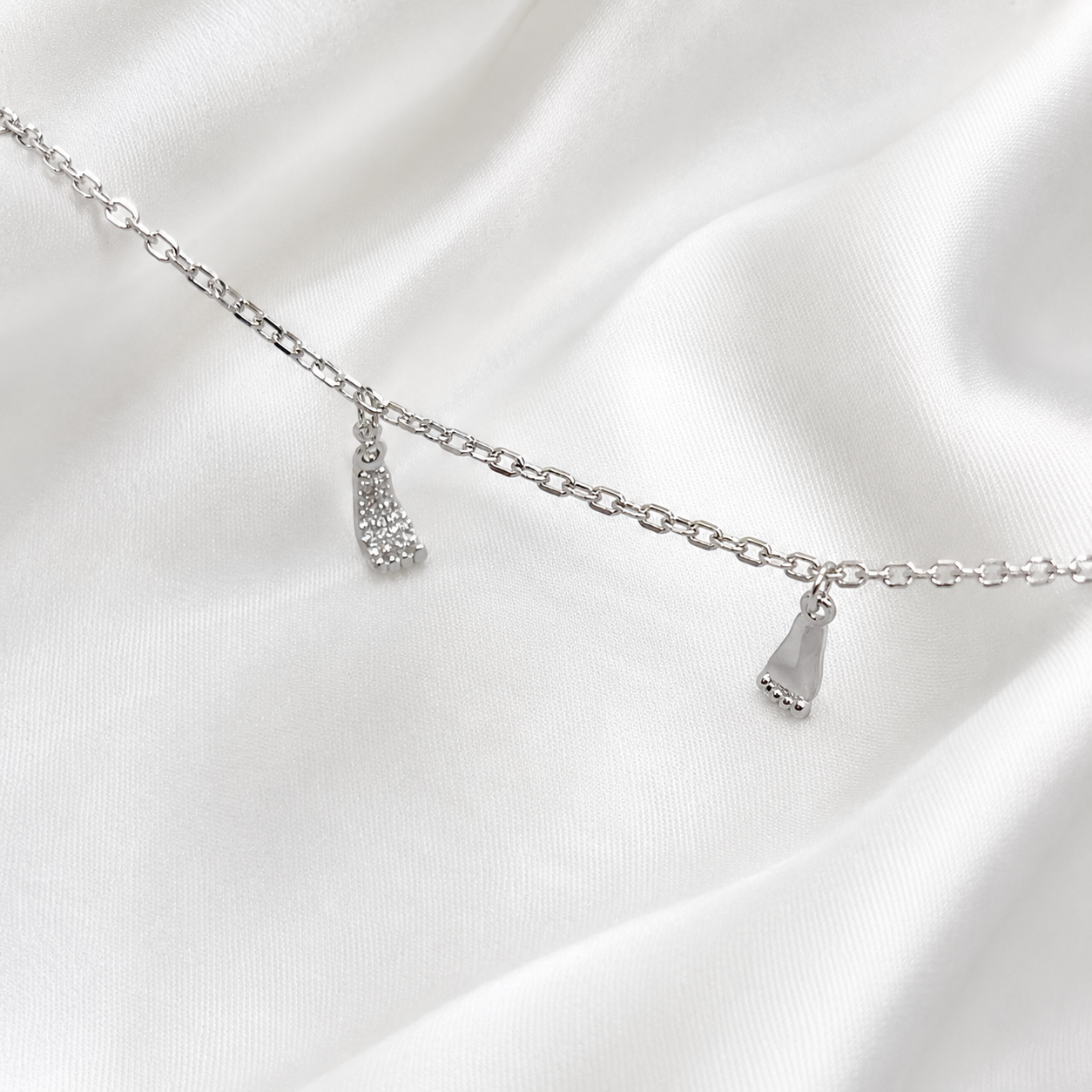 Every Step Charm 925 Silver Anklet