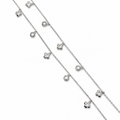 Floral Grace 925 Silver Anklet