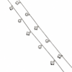 Floral Grace 925 Silver Anklet