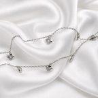 Floral Grace 925 Silver Anklet