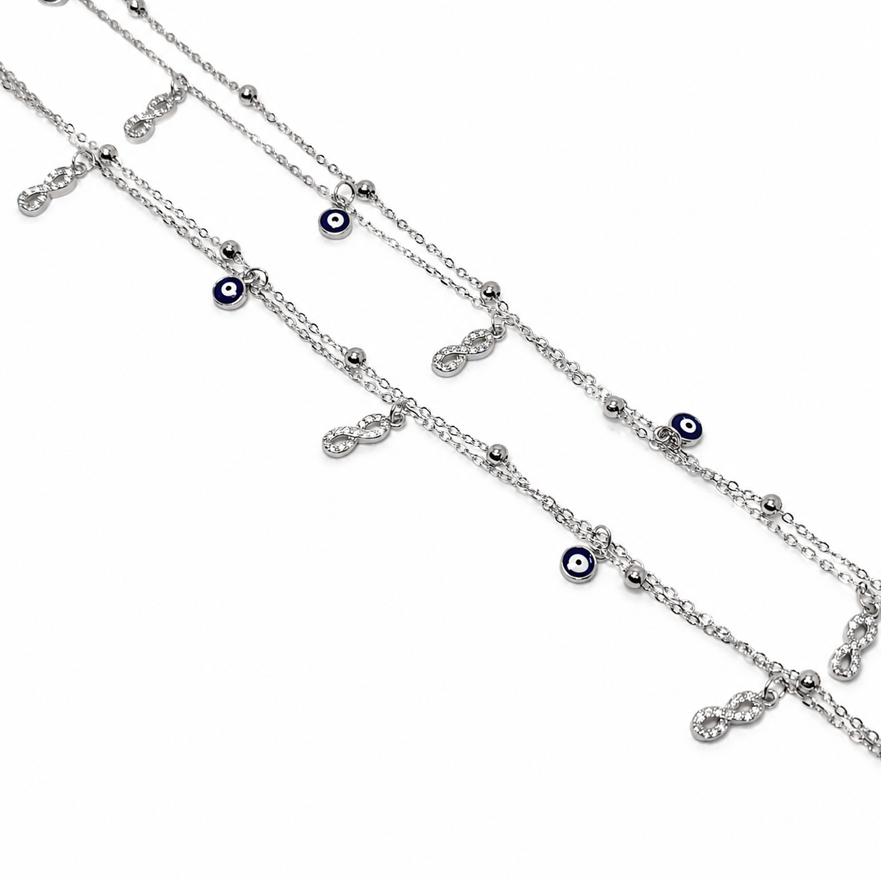 Evil Eye 925 Silver Anklet