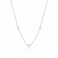 925 Silver Triple Pearl Minimal Necklace