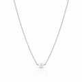 Single Pearl 925 Silver Chain Necklace