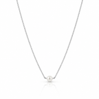 Single Pearl 925 Silver Chain Necklace