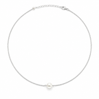 Single Pearl 925 Silver Chain Necklace