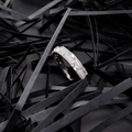 925 Sterling Silver Geometric Stackable Ring – Adjustable Fit