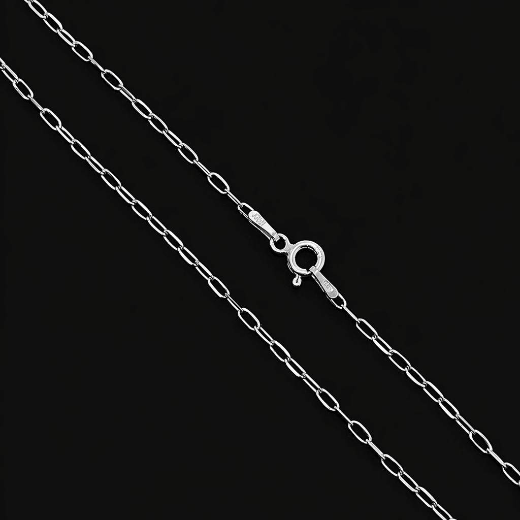 925 Silver Élan Classic Link Chain – Luxury Studio Finish
