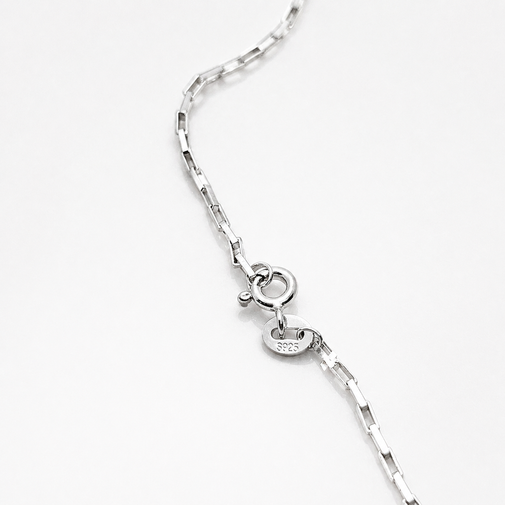 Minimalist Rectangle box 925 Silver Chain - For nights you’ll remember.