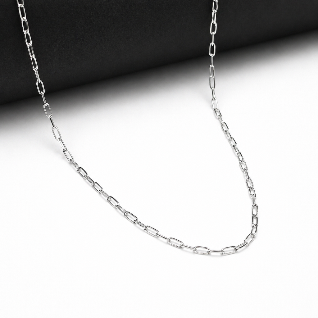 925 Silver Élan Classic Link Chain – Luxury Studio Finish