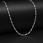 Elegant Everyday Twisted Silver Chain