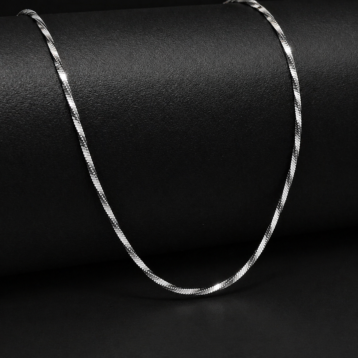 Elegant Everyday Twisted Silver Chain