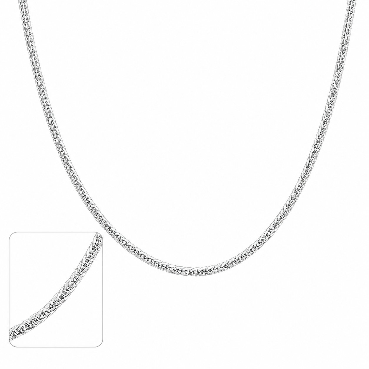 Iced Shine 925 Silver Chain – Ultra-Fine Sparkle Chain