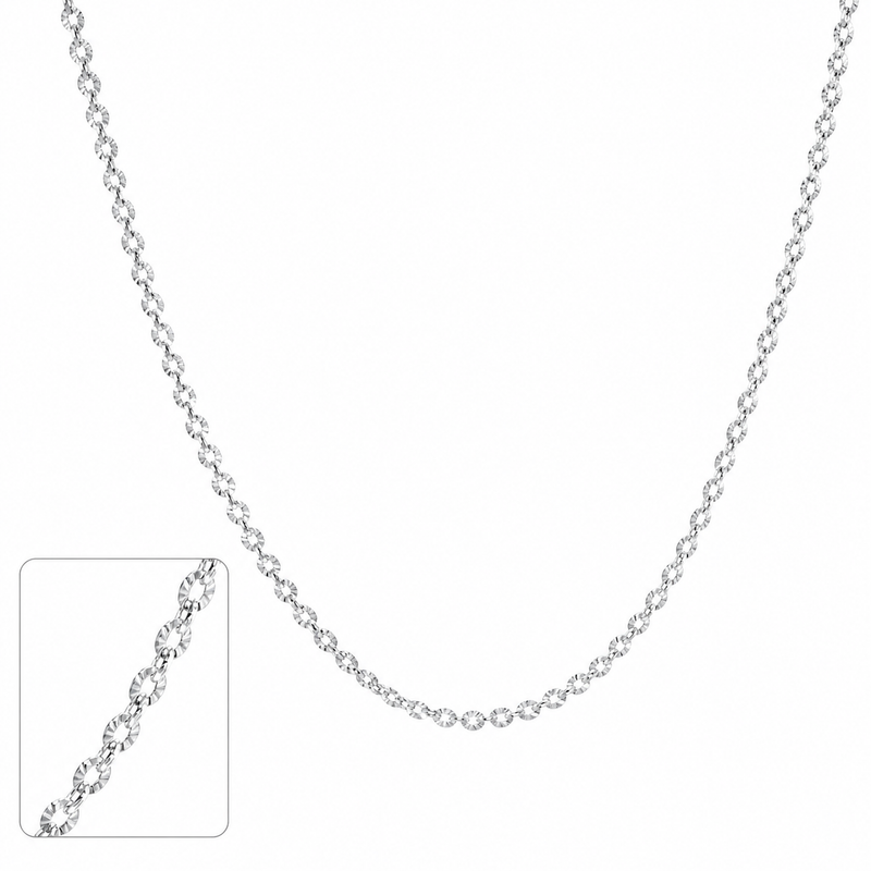 Delicate Shimmer 925 Silver Chain – Modern Minimalist Jewelry