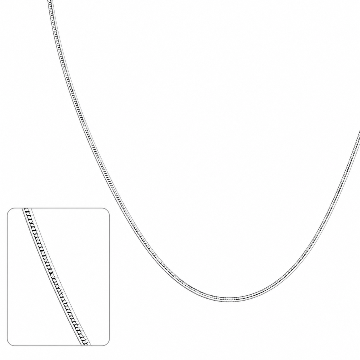 925 Silver Smooth Finish Chain – Refined Statement Piece