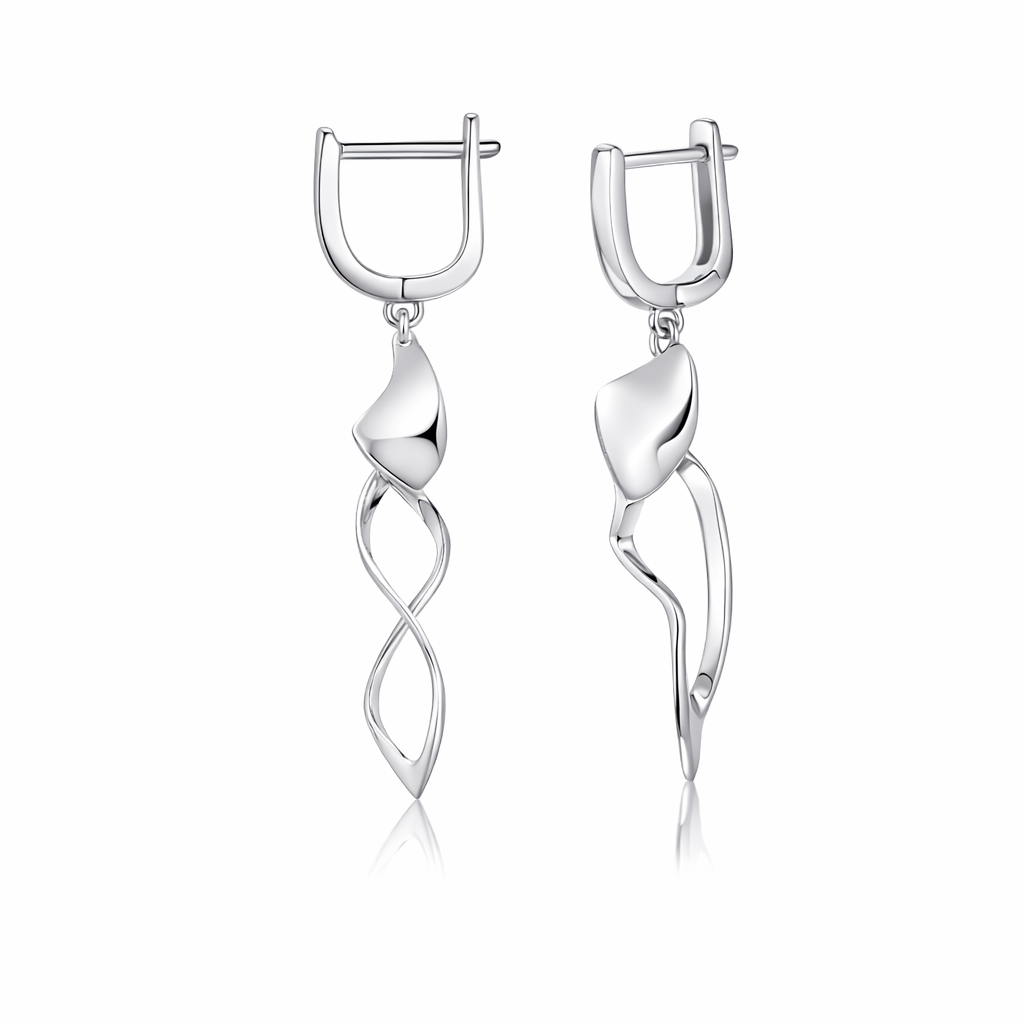 Silver Classic Earrings - When office hours end but your presence doesn’t.