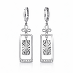 Minimal Classic 925 Silver Earring - Grace with a little glamour.