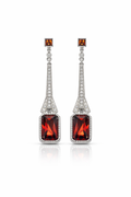 Scarlet Grace Diamond Drop 925 Silver Earrings - Power looks effortless on you.
