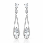 Pure Light Diamond Drop 925 Silver Earrings - Strength doesn’t need noise.