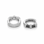 Modern & Versatile Hoop 925 Silver Earring - Because confidence deserves sparkle.