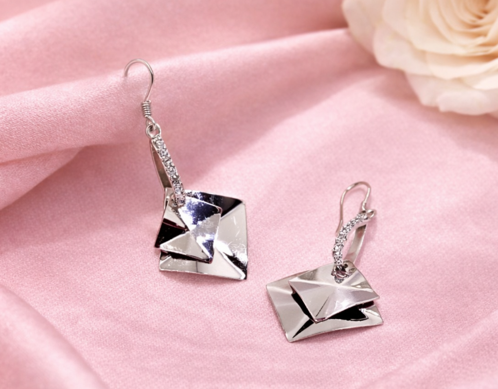 Modern Classic 925 Silver Earring - Because confidence deserves sparkle.