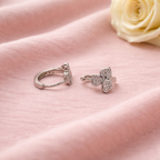 Simple Luxury Round heart Silver Earrings - Power looks effortless on you.