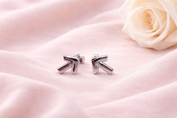 Silver Arrow Shape 925 Silver Stud Earrings - Your everyday signature.