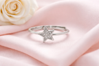 Silver Twinkling Star Ring