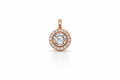 Classic Rose Gold 925 Silver Pendant - Grace with a little glamour.
