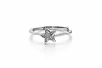 Silver Twinkling Star Ring