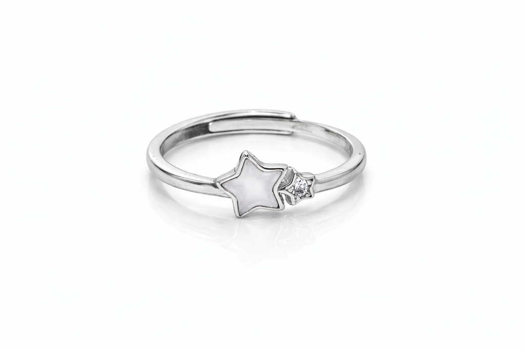 Silver Celestial Star Ring