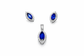 Classic Blue Diamond Pendant & Earring Set - Professional. Polished. Powerful.