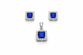 Blue Diamond 925 Silver Pendant Set - Made for everyday confidence.