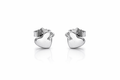Elegant Heart Stud Earrings in 925 Silver - Designed to catch the light — and the attention.