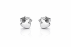 Elegant Heart Stud Earrings in 925 Silver - Designed to catch the light — and the attention.