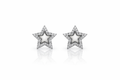 Silver 925 Magic Star Shaped Stud Earring - Work hard. Shine harder.
