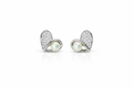 Silver Heart Shape Pearl Stud Earrings - Celebrate yourself, Loudly.