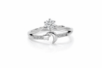 Silver Celestial Moon & Star Ring