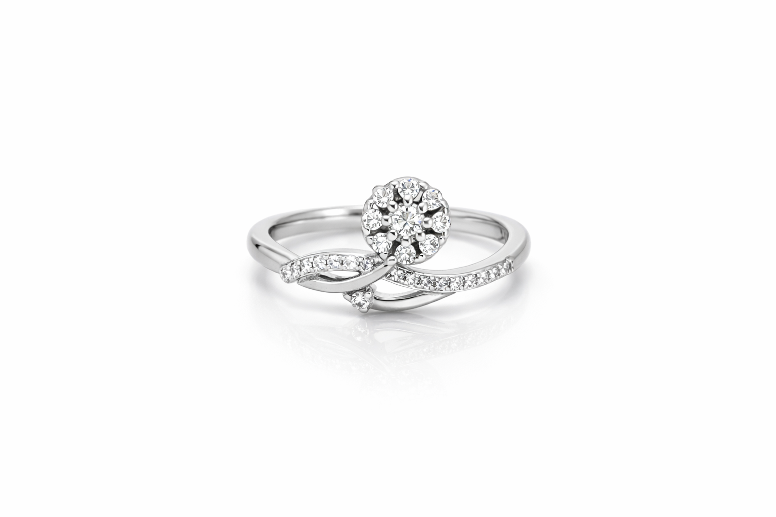 Modern Muse Silver Ring - Lightweight enough for long celebrations.