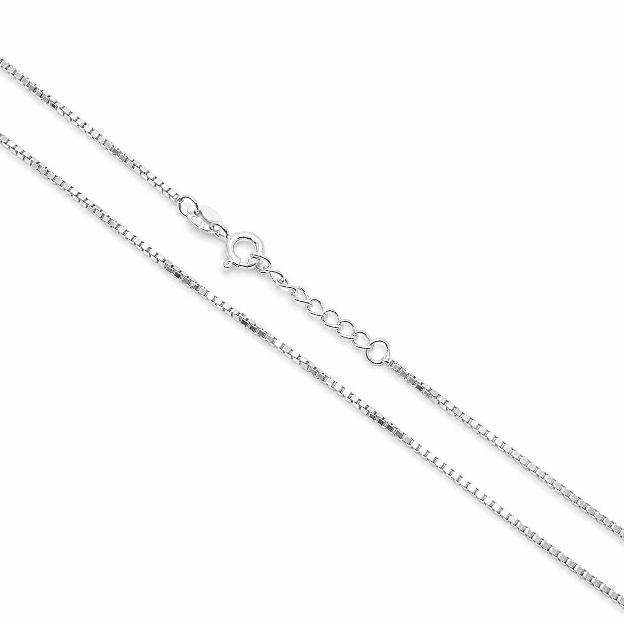 Premium Square Link Box 925 Silver Chain - Light Weight