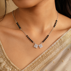 Minimal 925 Silver Mangalsutra Necklace - Your everyday signature.