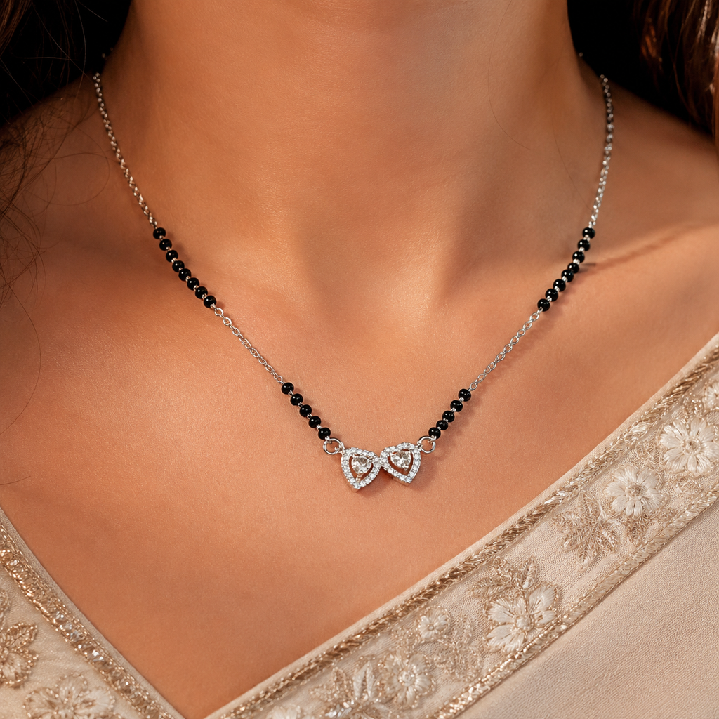 Classic Black Bead 925 Silver Mangalsutra - Your confidence upgrade.