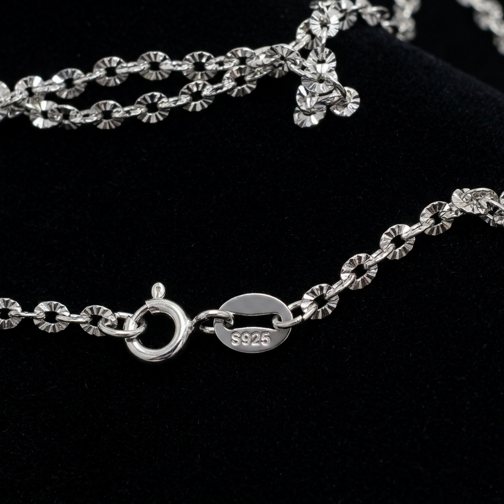 Delicate Shimmer 925 Silver Chain – Modern Minimalist Jewelry
