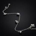 925 Silver Link Bracelet | Adjustable Lightweight Jewelry with Modern Charms