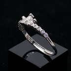 Elegant S925 Crown Band Ring
