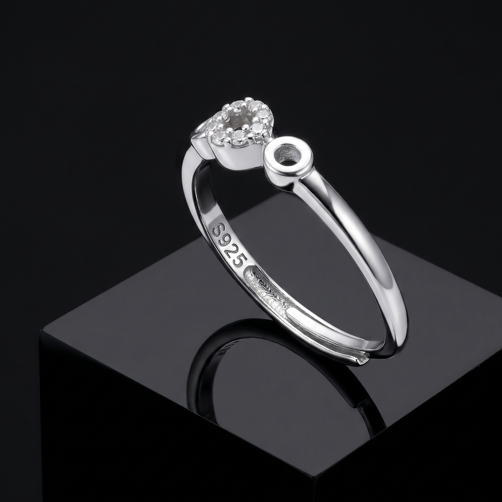 Interlocking Circle Silver Ring
