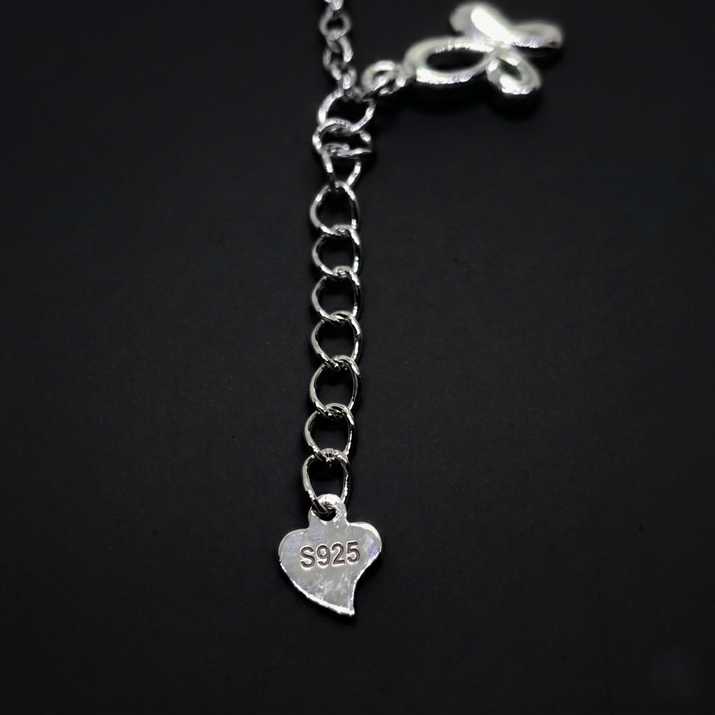 925 Silver Link Bracelet | Adjustable Lightweight Jewelry with Modern Charms