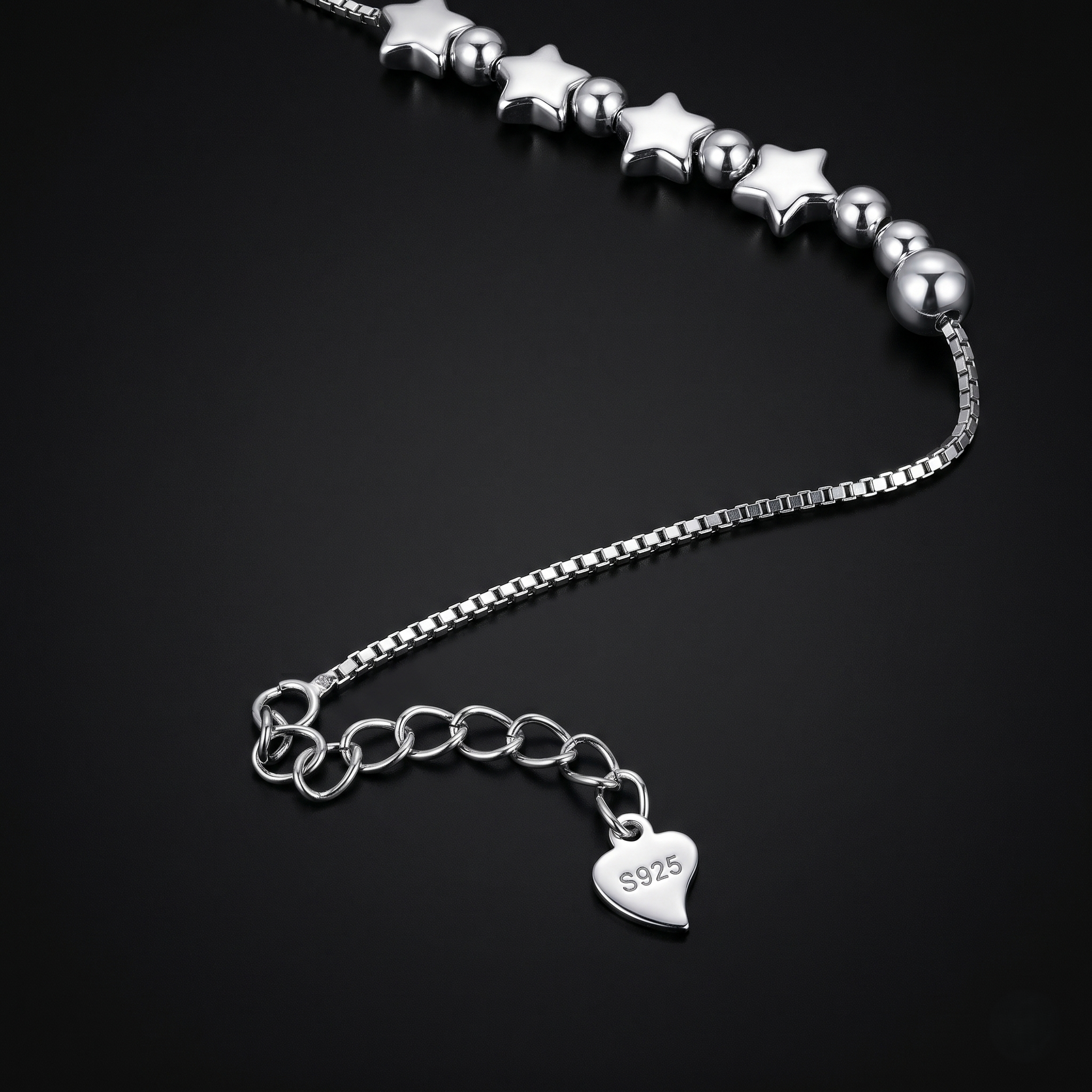 925 Sterling Silver Bracelet | Refined Charm Chain with Smooth Finish