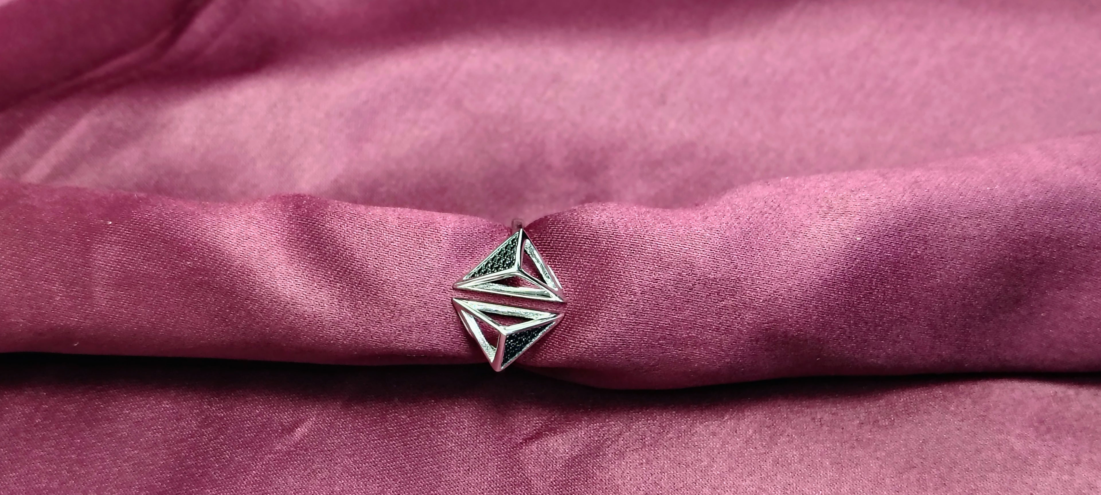 Minimalist 925 Sterling Silver Band - Designed to catch the light beautifully.