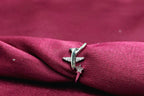 Airplane Silver Ring